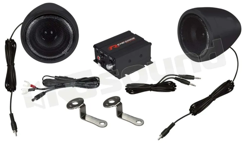 Renegade RXA100B altoparlanti + amplificatore + accessori per moto e s