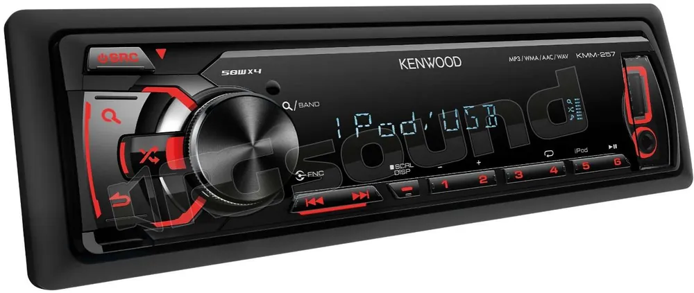 Kenwood KMM-257 Sintolettore digitale con slot SD Autoradio 1 din e