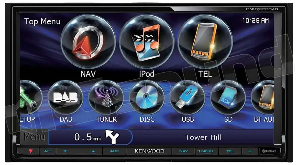 Kenwood DNX7230DAB navigazione DAB Bluetooth Monitor auto 1 e 2 Din