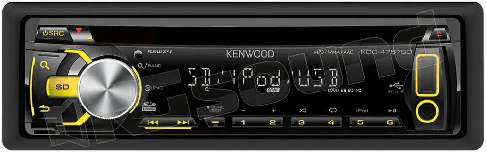 Kenwood KDC-4757SD CD/USB/SD + iPod Autoradio 1 din e 2 din Car ster