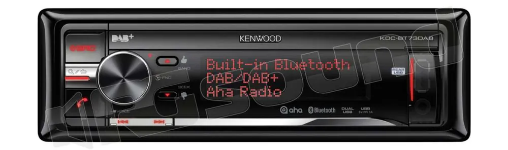 Kenwood KDC-BT73DAB CD/USB tuner DAB - DAB+ e vivavoce BT Autoradio