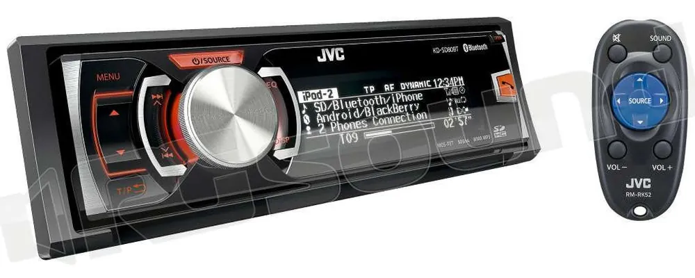 JVC KD-SD80BT Sintolettore CD 1DIN con telecomando wireless RM-RK52P i