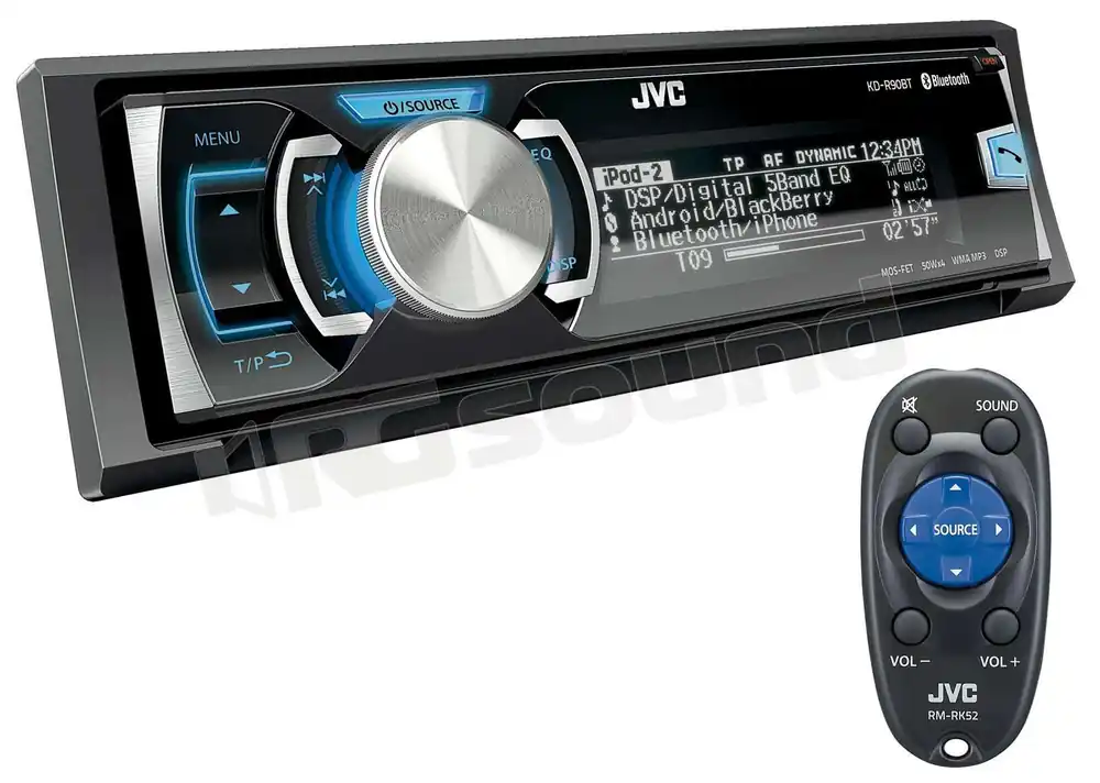 JVC KD-R90BT Sintolettore CD 1-DIN con telecomando wireless RM-RK52P i