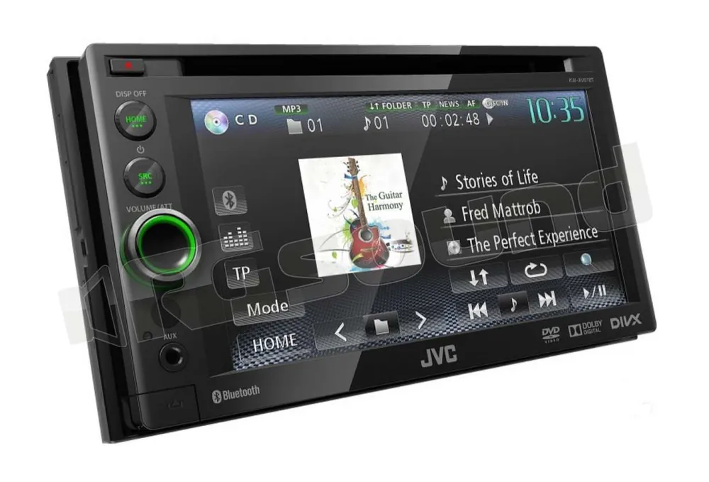 JVC KW-AV61BTE Sintolettore AV 2-DIN Monitor auto 1 e 2 Din Car mult