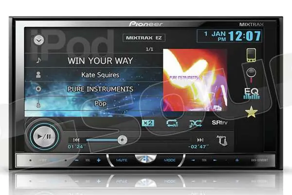 Pioneer AVH-X5500BT Monitor auto 1 e 2 Din Car multimedia - Monitor