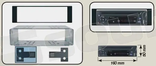 Phonocar 3/381 Kit fissaggio Installazione autoradio e monitor - Mas