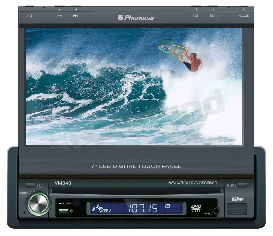Phonocar VM043 Monitor auto 1 e 2 Din Car multimedia - Monitor auto
