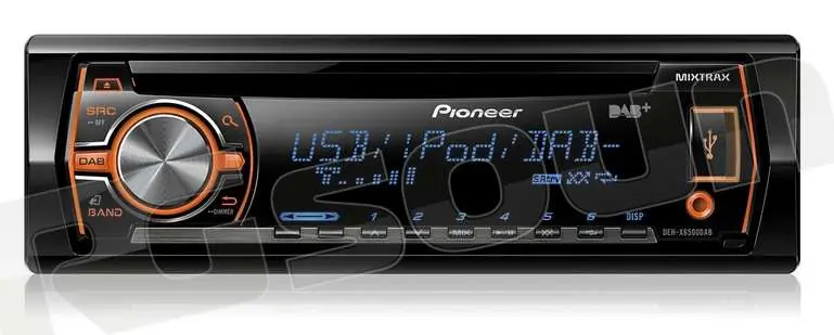 Pioneer DEH-X6500DAB Sintolettore CD RDS DAB Autoradio 1 din e 2 din