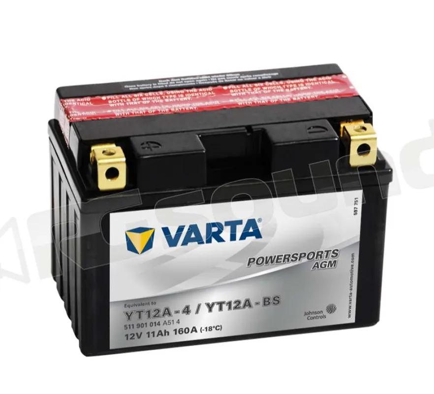 Varta T12A-4 T12A-BS 511901016 Batterie per moto e scooter - Batteri