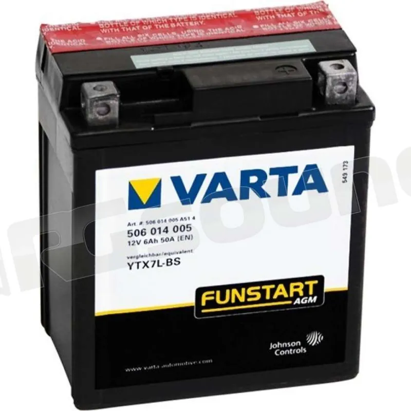 Varta TX7L-4 TX7L-BS 506014010 Batterie per moto e scooter - Batteri