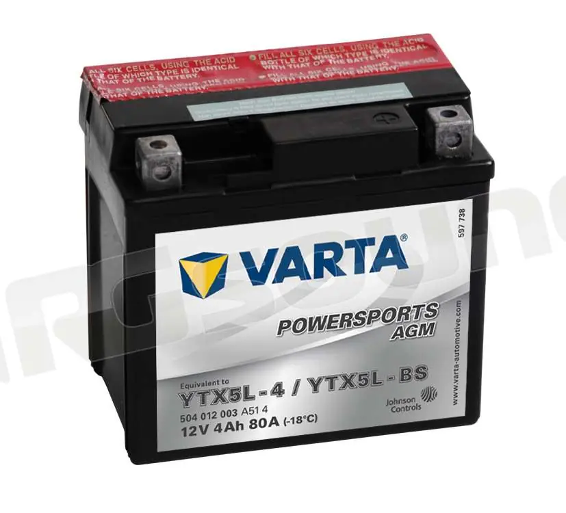 Varta TX5L-4 TX5L-BS 504012008 Batterie per moto e scooter - Batteri