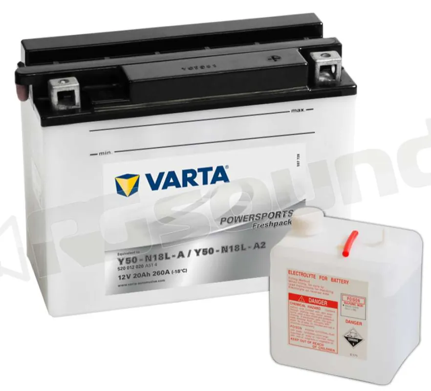 Varta 50N18L-A 50-N18L-A2 520012026 Batterie per moto e scooter - Ba
