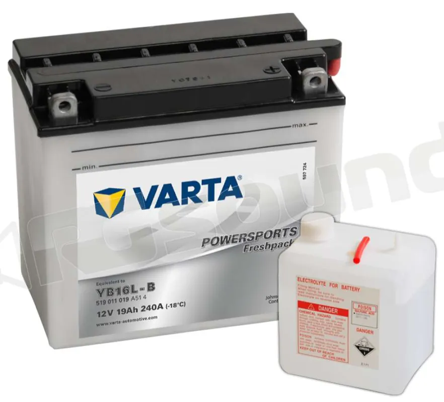 Varta B16L-B 519011024 Batterie per moto e scooter - Batterie GEL AG