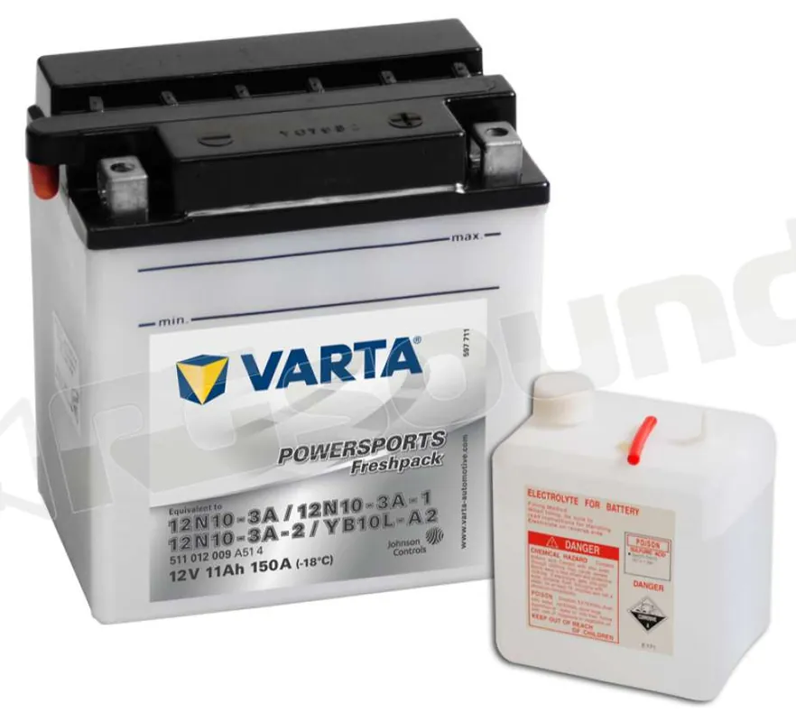 Varta 12N10-3A / 12N10-3A-1 12N10-3A-2 / B10L-A2 511012015 Batterie