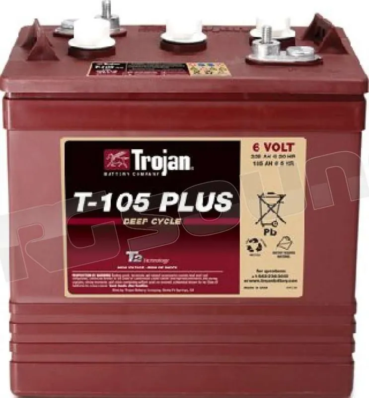 Trojan T105+ 6V deep-cycle Batterie per avviamento e servizi - Batte