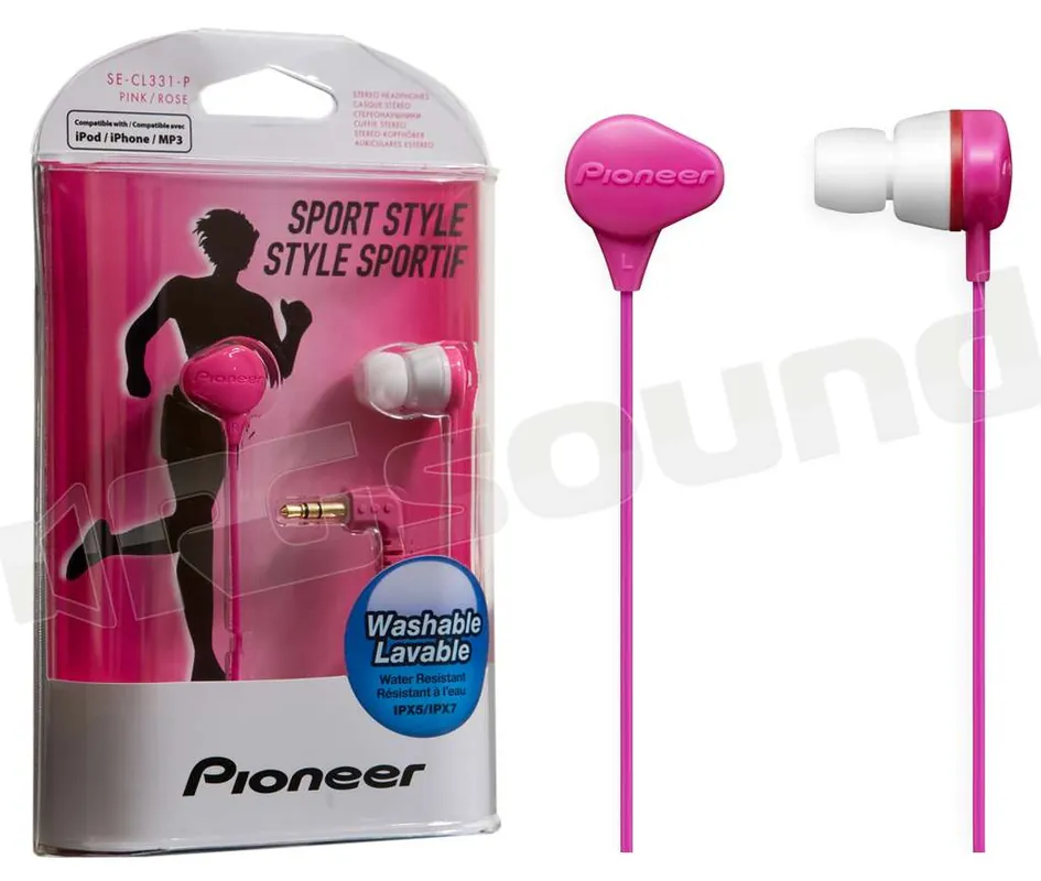 Pioneer SE-CL331-P Cuffie sportive dinamiche completamente chiuse lava