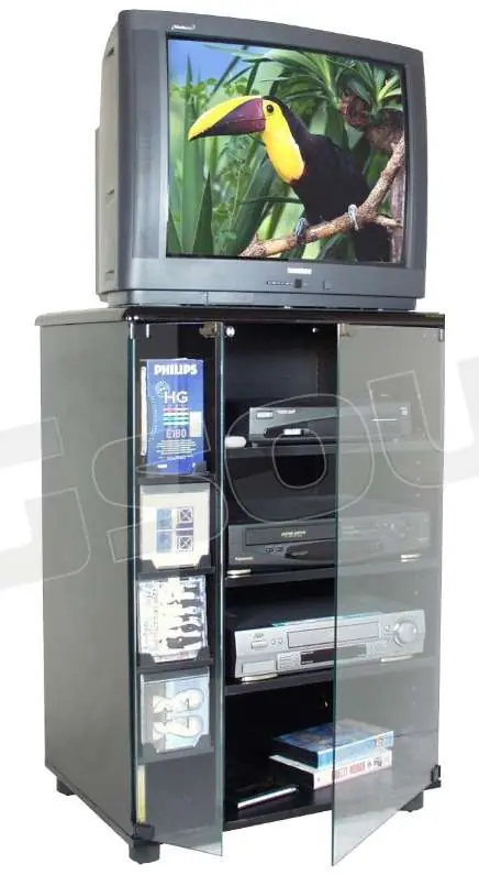 Prandini 953 mobile colore nero porta tv e hi-fi Supporti TV LCD Pla