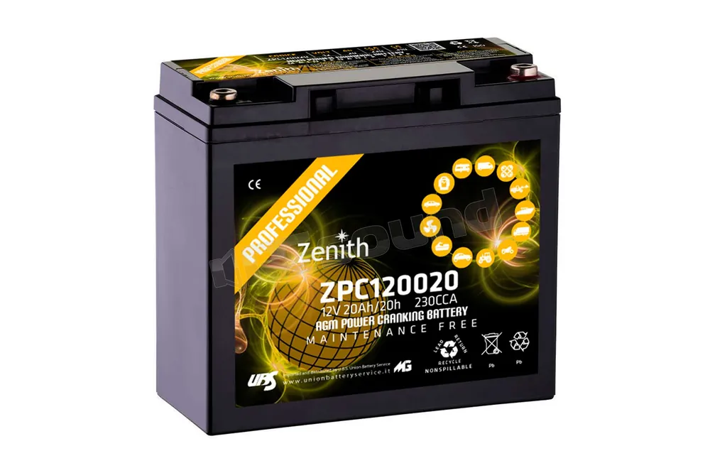 Zenith ZPC120020 Batterie per avviamento e servizi - Batterie GEL A