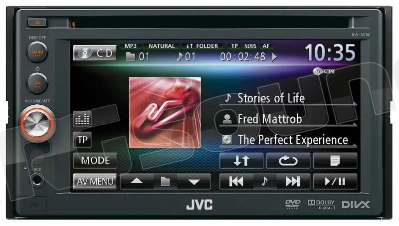 JVC KW-AV50 Sintolettore AV 2-DIN Monitor auto 1 e 2 Din Car multime