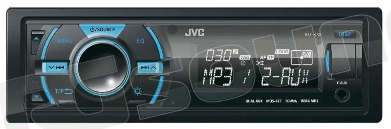 JVC KD-X30 Sintolettore Digital Media con USB e doppio AUX Autoradio