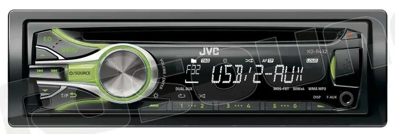 JVC KD-R432 Sintolettore USB/CD con doppio AUX Autoradio 1 din e 2 d