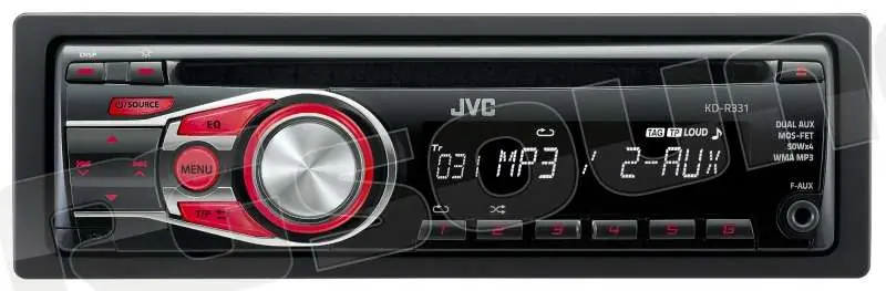JVC KD-R331 Sintolettore CD con doppio AUX Autoradio 1 din e 2 din C