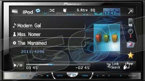 Pioneer AVH-4400BT Unità principale AV 7 pollici con DVD + BLUETOOTH+