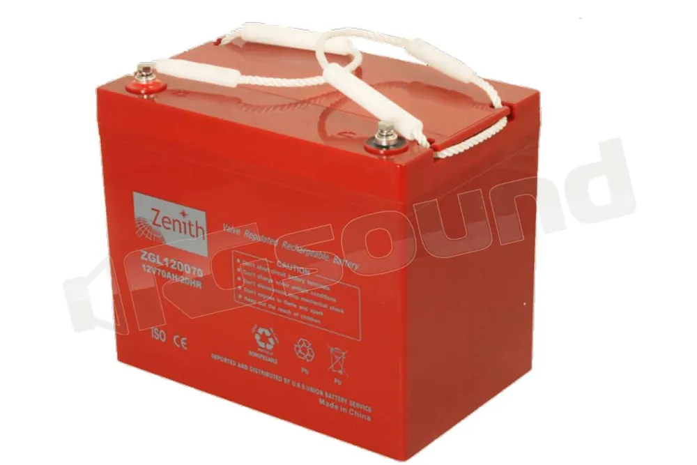 Zenith ZGL120070 12v 80Ah Batterie per avviamento e servizi - Batter