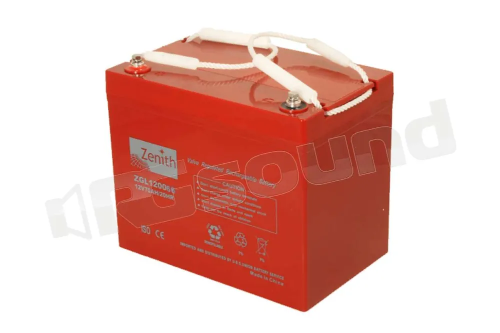Zenith ZGL120066 12v 70Ah Batterie per avviamento e servizi - Batter
