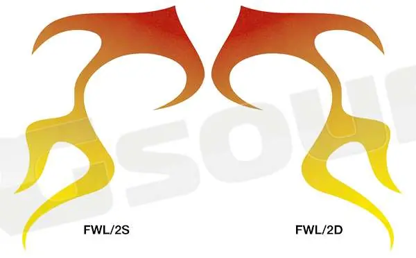 Simoni Racing FWL/2S Adesivo Fireworks line Esterni - Prese d‘aria,