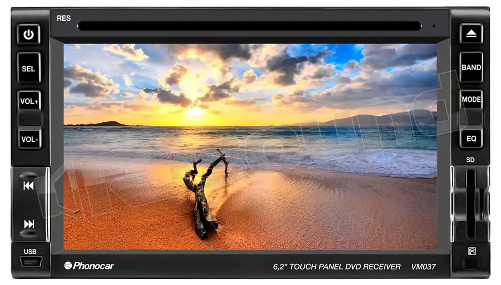Phonocar VM037 Monitor auto 1 e 2 Din Car multimedia - Monitor auto
