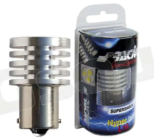 Simoni Racing HL2/19W Hyper led 3 - BAY15d Illuminazione - Lampadine