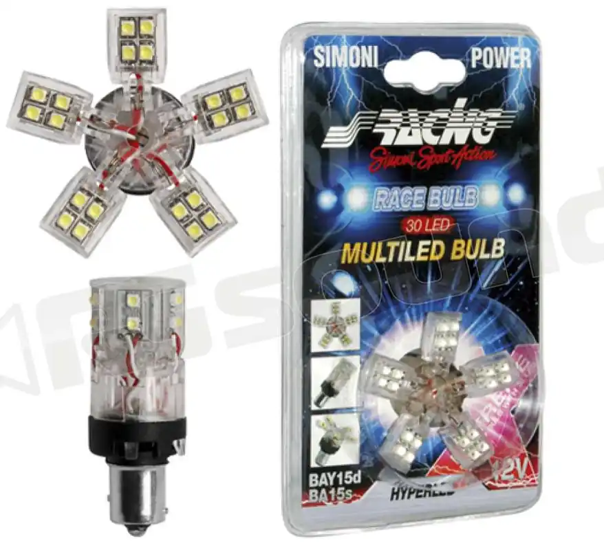 Simoni Racing L30/W Multiled 30 - BA15s Illuminazione - Lampadine Le