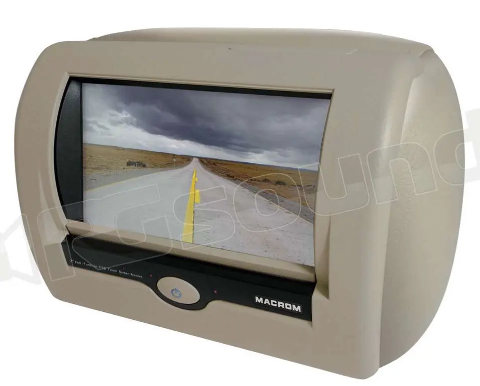 Macrom M-M700HD.B Monitor LCD - tetto - poggiatesta - Poggiatesta e