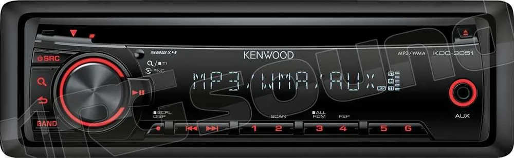 Kenwood KDC-3051R Sintolettore CD/MP3/WMA/AAC Autoradio 1 din e 2 di