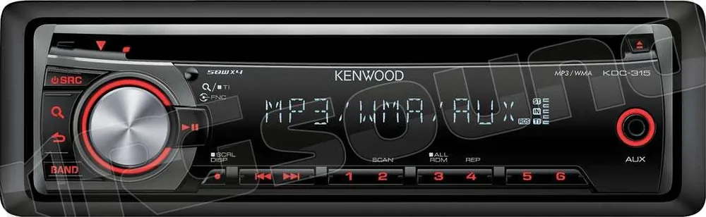 Kenwood KDC-315R Sintolettore CD/MP3/WMA/AAC Autoradio 1 din e 2 din