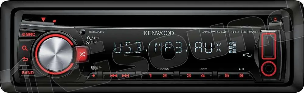 Kenwood KDC-4051UR Sintolettore CD/MP3/WMA/AAC Autoradio 1 din e 2 d