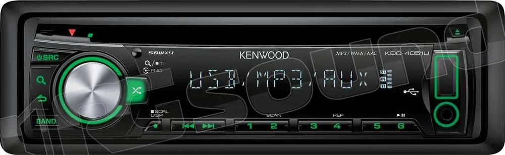 Kenwood KDC-4051UG Sintolettore CD/MP3/WMA/AAC Autoradio 1 din e 2 d