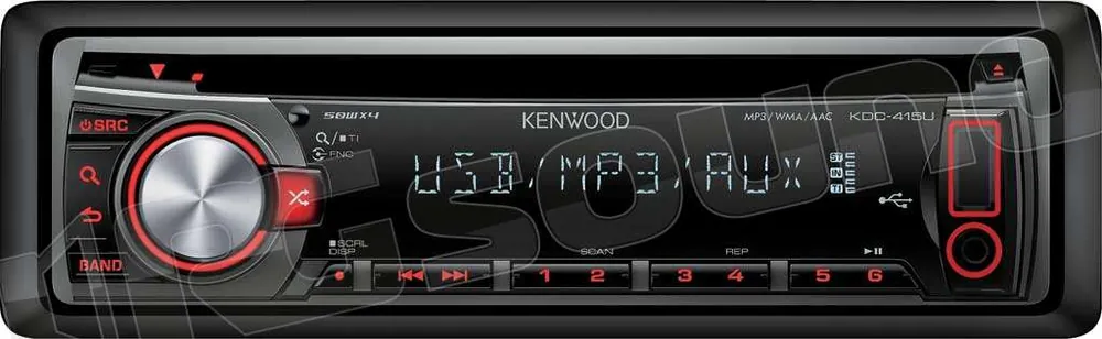 Kenwood KDC-415UR Sintolettore CD/MP3/WMA/AAC Autoradio 1 din e 2 di