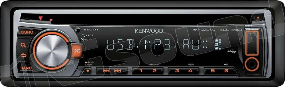 Kenwood KDC-415UA Sintolettore CD/MP3/WMA/AAC Autoradio 1 din e 2 di