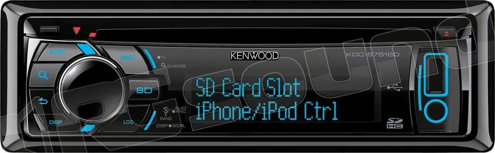 Kenwood KDC-5751SD Sintolettore CD/MP3/WMA/AAC Autoradio 1 din e 2 d