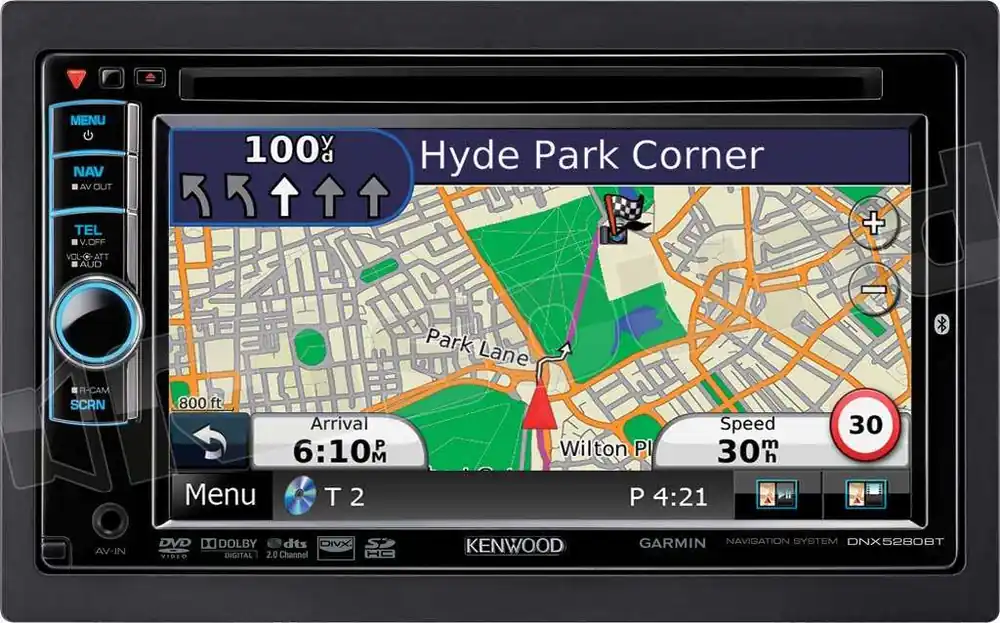 Kenwood DNX5280BT Monitor Multimediale da 6,1 Monitor auto 1 e 2 Din
