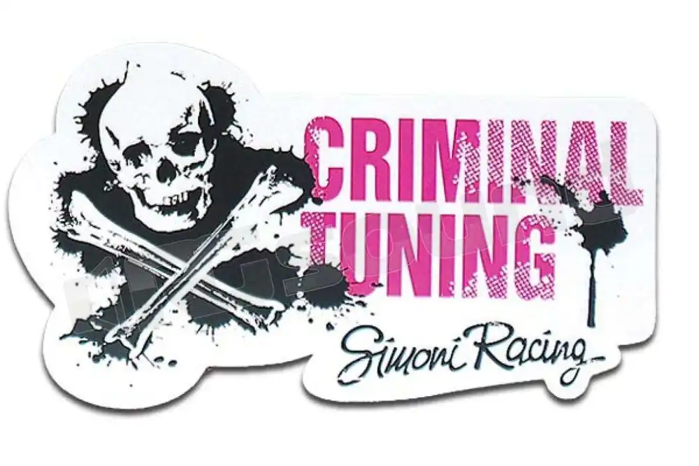 Simoni Racing SCS/SKULL Adesivo Esterni - Prese d‘aria, tappi carbur