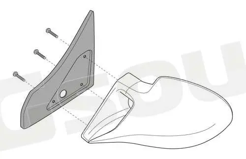 Simoni Racing B2/E362D Kit di fissaggio specchi Interni - Accessori