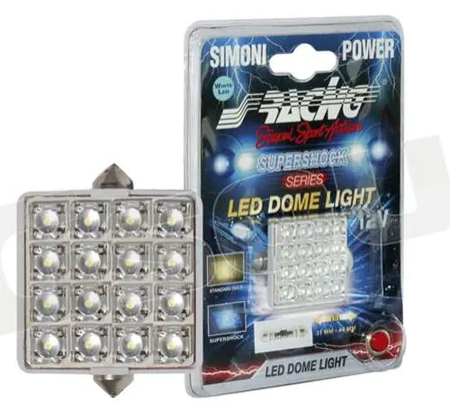 Simoni Racing SS/DL9-W Led Dome Light Rocket Illuminazione - Lampadi