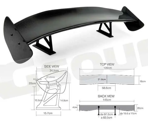 Simoni Racing SPC/3B Hermes - Alettone vero carbonio Performance - A