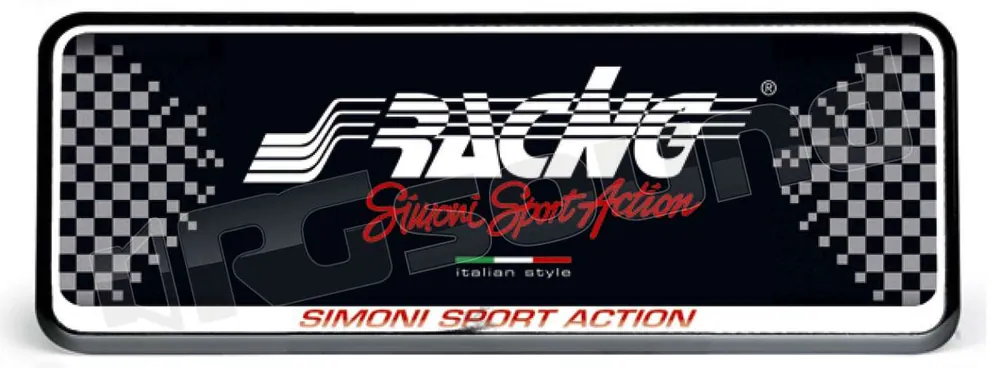 Simoni Racing PTX/2A Portatarga anteriore universale Esterni - Porta
