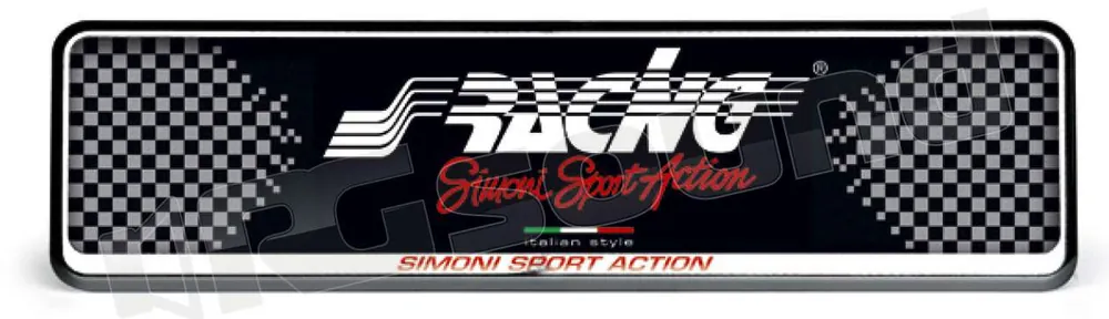 Simoni Racing PTX/2 Portatarga posteriore universale Esterni - Porta