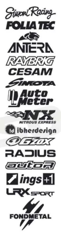 Simoni Racing AD/SPONSOR-N Adesivo Sponsor stripe Esterni - Prese d‘