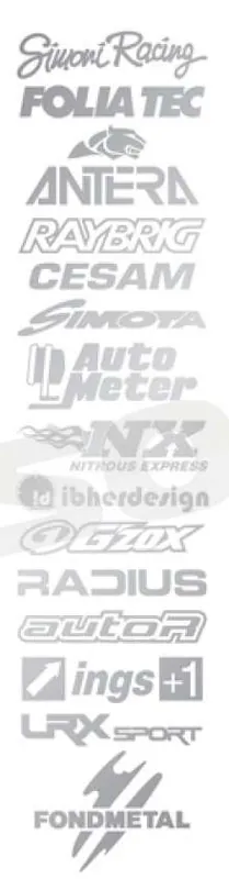 Simoni Racing AD/SPONSOR Adesivo Sponsor stripe Esterni - Prese d‘ar